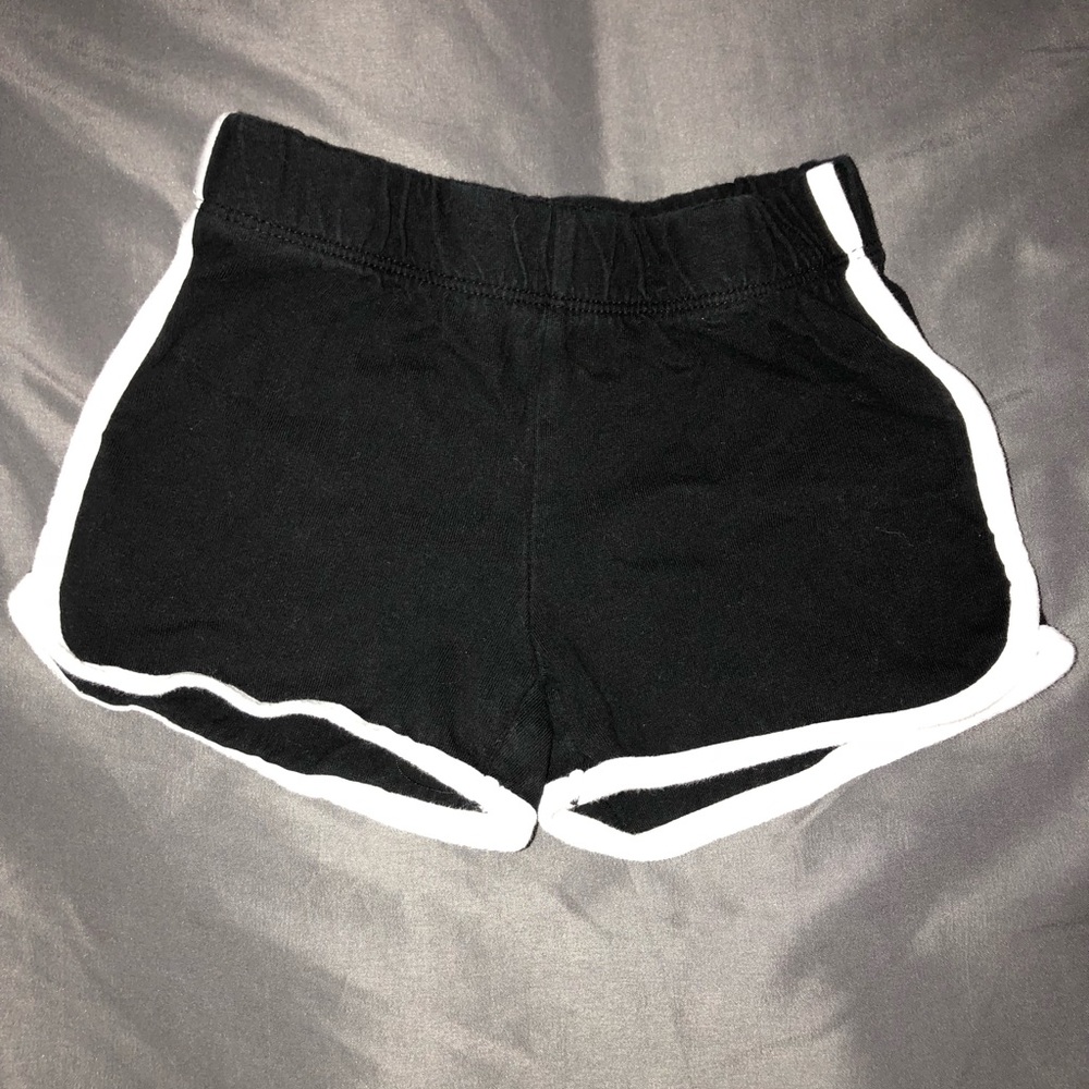 Children place shorts